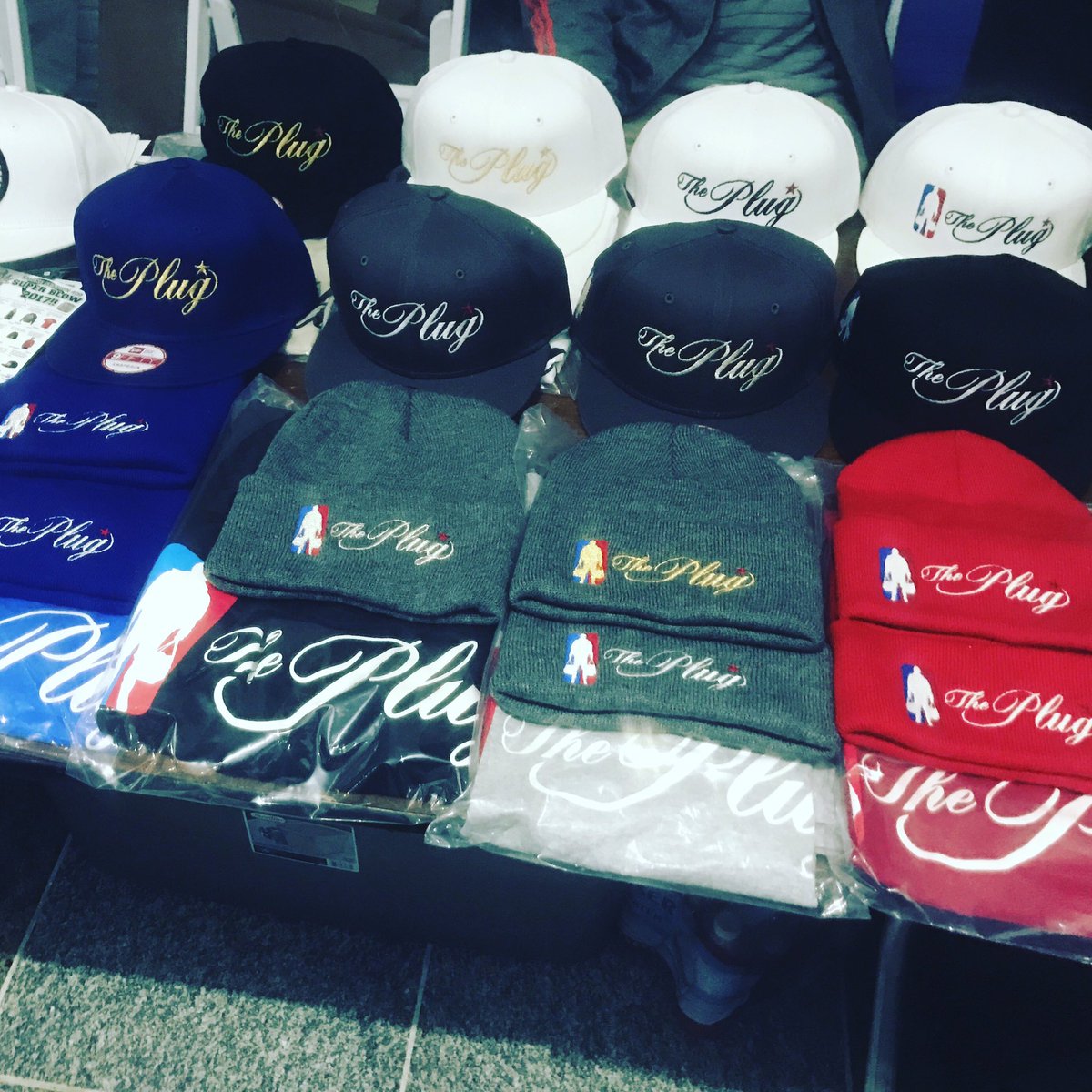 Chino4real's tweet photo. #theplug clothing line is getting out there. If you see us come holla at me! And make sure you cop some of this gear #hoodroyalty https://t.co/LzlFE4IJRT