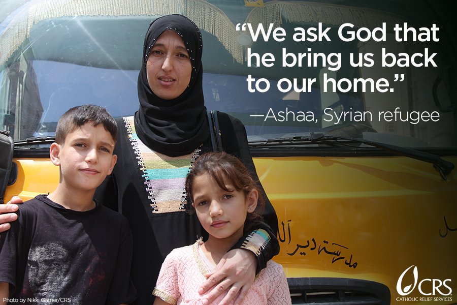 CatholicRelief's tweet photo. #Refugees aren't numbers, they're families &amp; faces like us. Meet a few refugees we've gotten to know. us.https://t.co/LC4hJG1X0M https://t.co/OQkRhkohtm