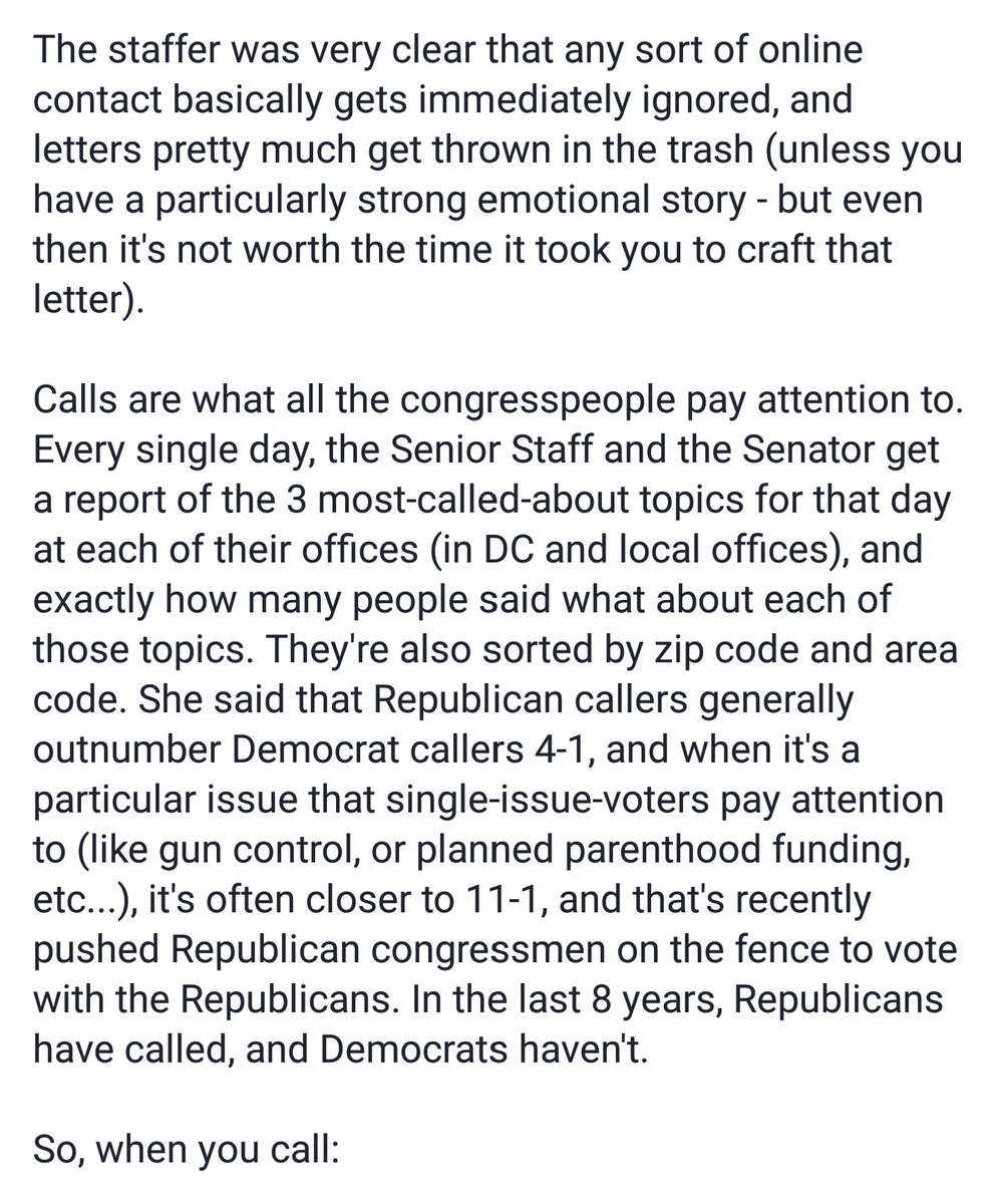 sarahkendzior's tweet photo. Advice on contacting your reps. This advice can apply not just to Dems but to independents and others opposing Trump admin policies https://t.co/McjsPFJITN