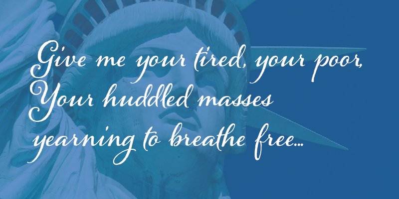 HouseDemocrats's tweet photo. America is a nation built by #immigrants. We can't accept any attempts from #Trump and congressional Republicans to undermine our values. https://t.co/LmZj7rC05g