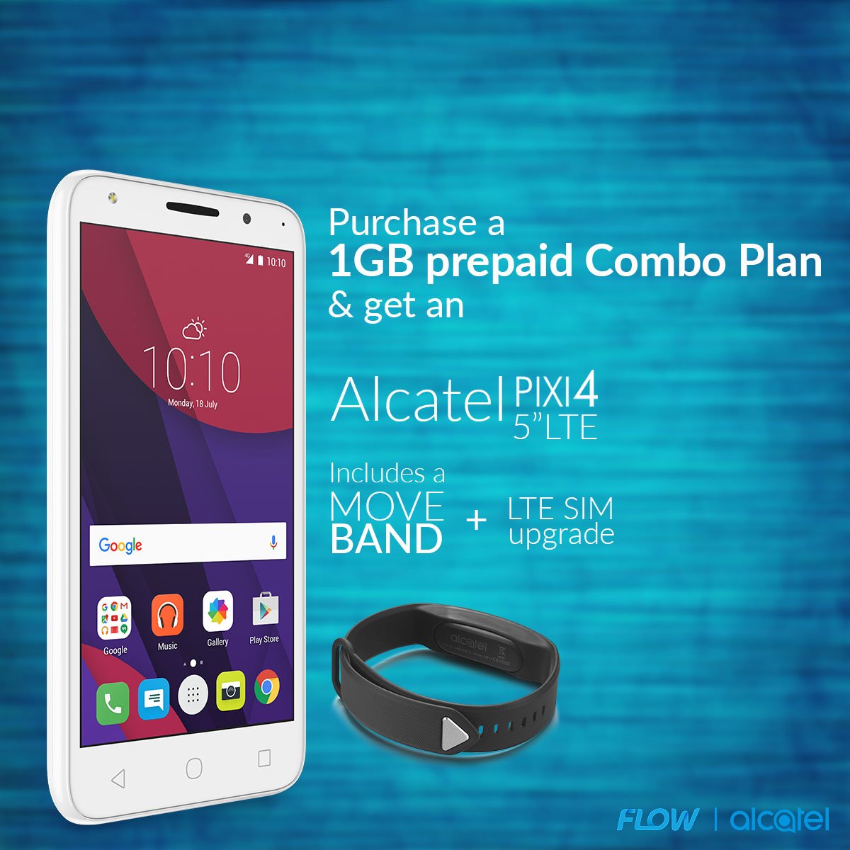 alcatelmobileCB's tweet photo. Purchase at @FLOWJamaica a 1GB Prepaid Combo Plan and get a #PIXI4 5” and a #MOVEBAND + LTE SIM upgrade, FREE!! 🎁📲 #Alcatelmobile https://t.co/Ldt8jkfdQj