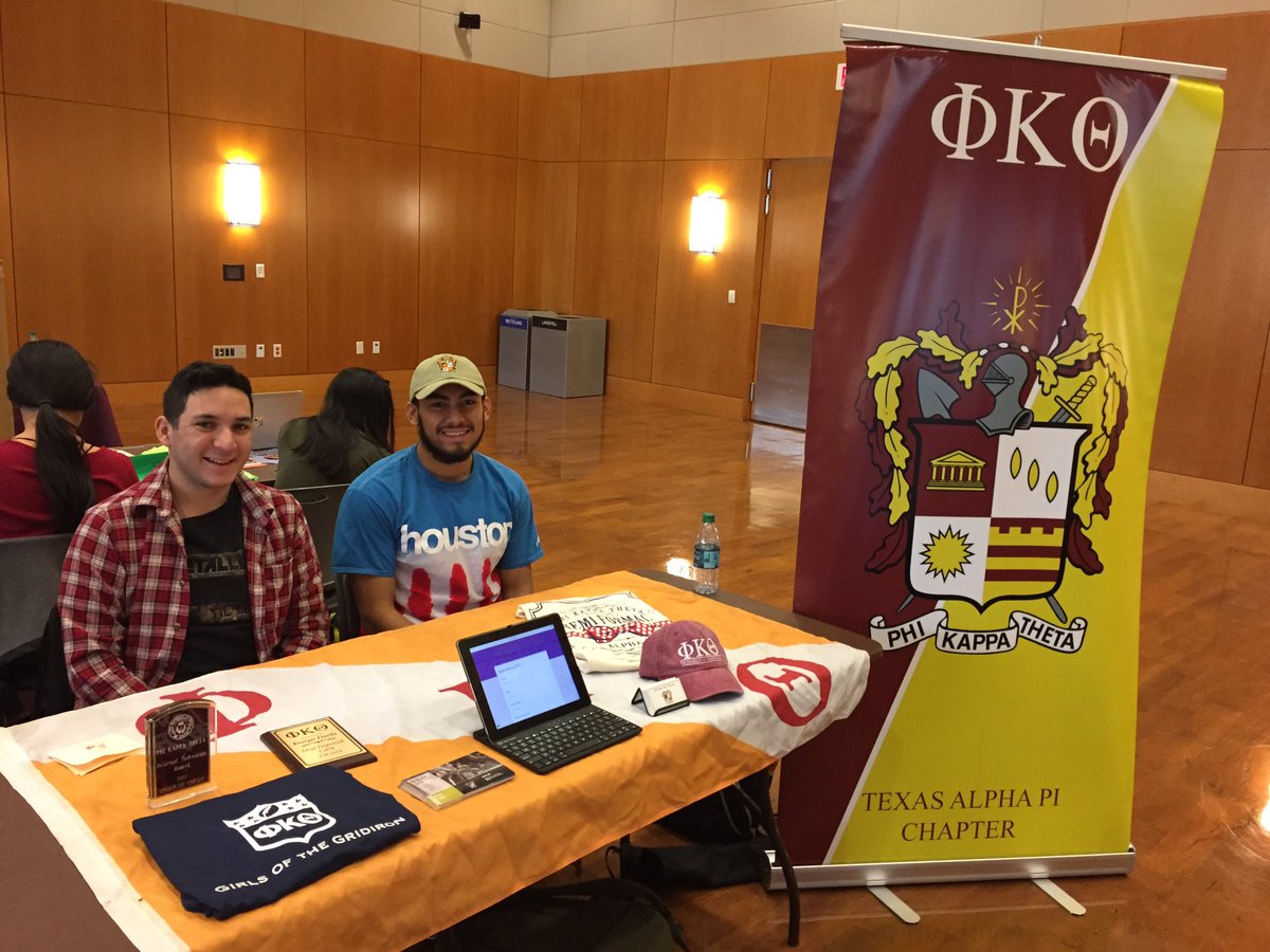 Stop by our table in the SAC ballroom from 11am-3pm for a chance to learn more about our great brotherhood! #RushPhiKappaTheta