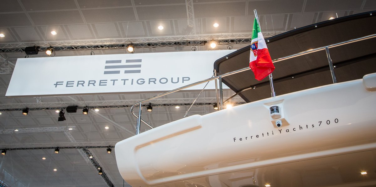 GruppoFerretti's tweet image. #FerrettiYachts 700: a jewel of the yachting made in Italy! #boot2017