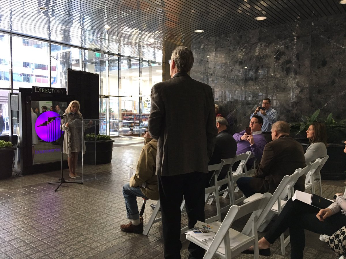 DowntownOKC's tweet photo. The @cityofokc recognizes the importance of public input for #OKCgo. @MegForWard6 &amp; other City employees are here for questions until 2 p.m. https://t.co/WVuV2uocGg