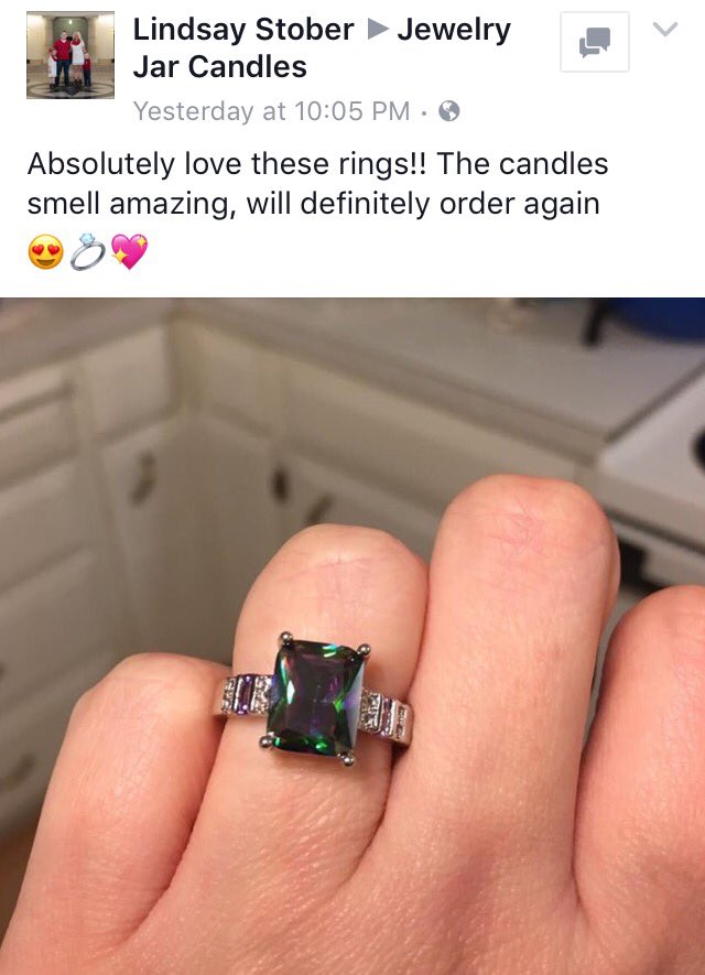 JewelryJCandles's tweet photo. #BlingAlert #Gifts #Canada #ValentinesDay #Rings Will you find this bling in your #candle or #BathBomb ? https://t.co/ubLzQByhiG https://t.co/CKKsfGRsj0