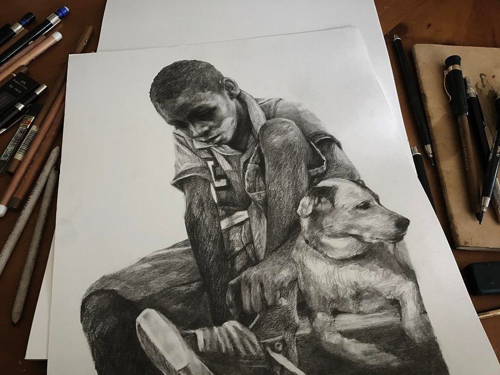 Process from a graphite drawing. ift.tt/2jSj8j7