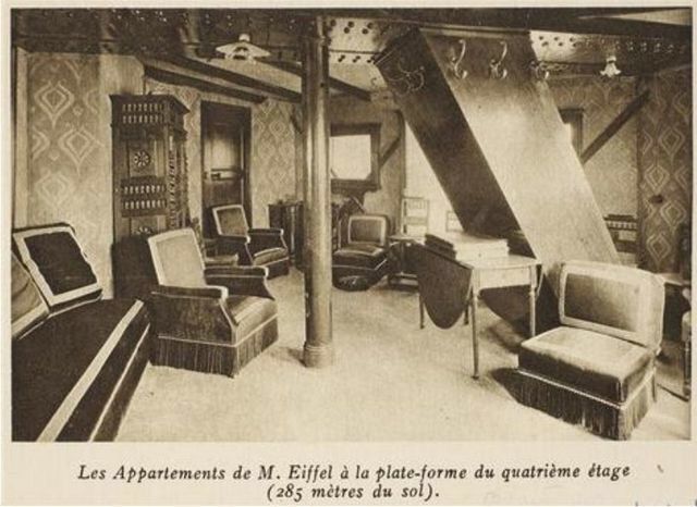 Gustave Eiffel had a secret apartment on the 4th floor of his famous tower.