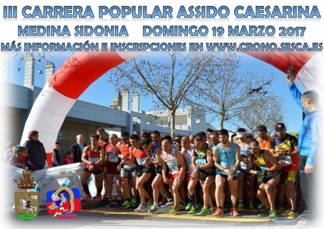 SESCA09SL's tweet photo. Abiertas las inscripciones para:
III Carrera Popular Assido Caesarina. Medina Sidonia. 19/03/17
https://t.co/SnUciXWKM8 https://t.co/x6YgjnyqSv