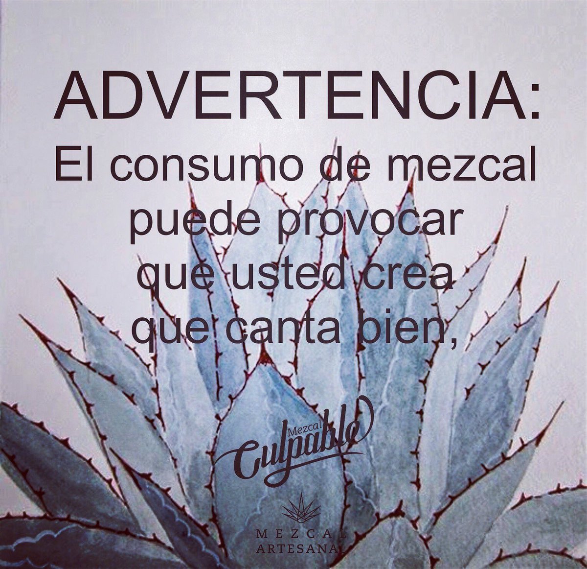 MezcalCulpable's tweet photo. ADVERTENCIA!!! #MezcalCulpable #mezcal #alcohol #drinks #culpable #amigo #mezcalartesanal #mezcaltime #mezcaleando #agave #yolo #mexico #fun https://t.co/jVuTovL3vB