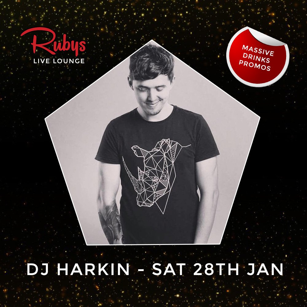 RubysStrabane's tweet photo. DJ Harkin spinning the tunes in Rubys Live Lounge this Saturday night! https://t.co/ewTjbnoJ5l