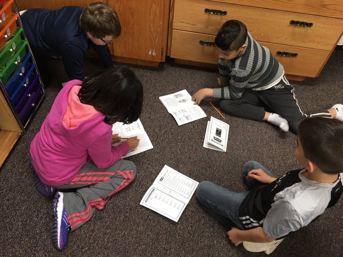 MsDarling3's tweet photo. We are loving our first time trying literature circles! What a way to learn about our human body! #MsDs3s #Gfpsla https://t.co/L7PwCQcR0H