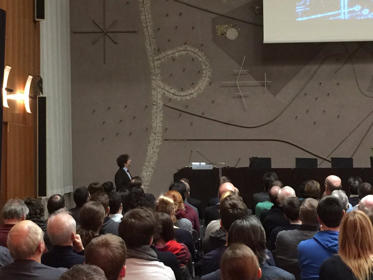 KITinformatik's tweet photo. Big Data-Big Problems, so Prof. Müller-Quade. Eine praktikable Lösung durch sichere Hardware wie die BlurryBox #kitimrathaus #wibusystems https://t.co/WWExQ0Ebr6