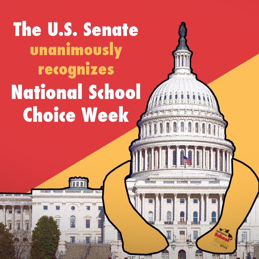 BREAKING NEWS: The U.S. Senate passed a resolution designating this week as 'National #SchoolChoice Week' Thank you @SenatorTimScott!