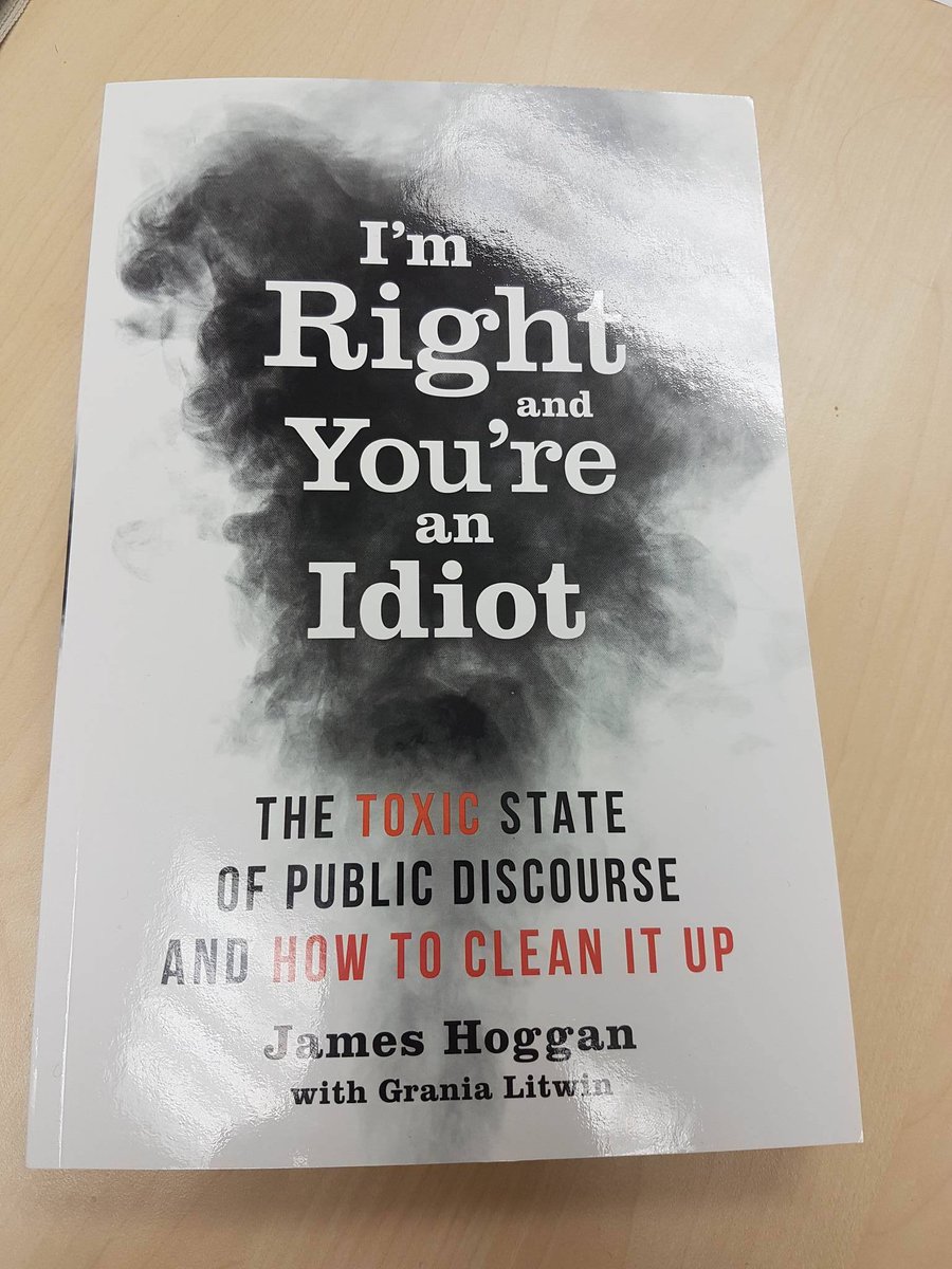 Thank you <a href="/james_hoggan/">James Hoggan</a> for the insightful talk on the state of public discourse, and to <a href="/CPRSVancouver/">CPRS Vancouver</a> for the book. Can't wait to read it!