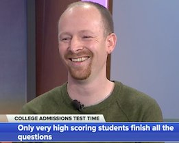 cpalli's tweet photo. Awesome to see @TheRealTomRose on @WGNNews this morning helping families by offering free test prep for the, all juniors April SAT @Testive. https://t.co/kBaUtYWAS1
