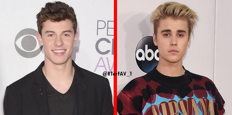 RTorFAV_1's tweet photo. REQUESTED 
RT for Shawn Mendes 
LIKE for Justin Bieber https://t.co/5p1bvUp5gN