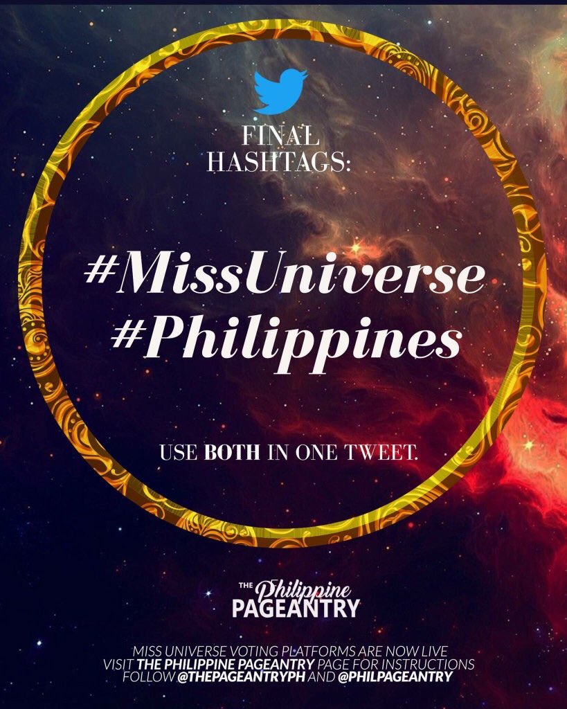 firstloveaiah's tweet photo. RT kung proud pinoy ka at susuportahan mo si Maxine Medina! 
Laban Philippines!
United we stand
devided we fall

#MissUniverse  #Philippines https://t.co/a9AJ8fmt8T