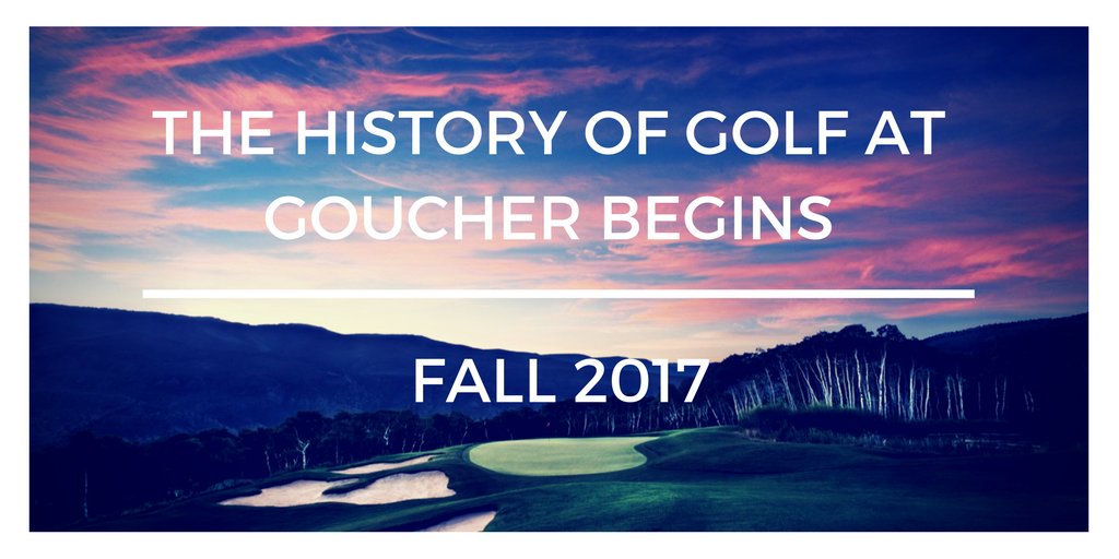 Goucher_Golf's tweet photo. https://t.co/0y9shGz0pb