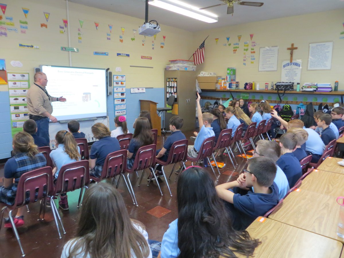 We would like to thank Doug Coleman from LG&amp;E for coming to speak to the 4th graders about electricity! The students were amped up to learn!