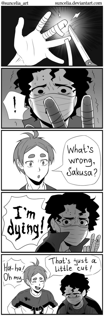 "Hypochondria"
Protect him ♡
#haikyuu 