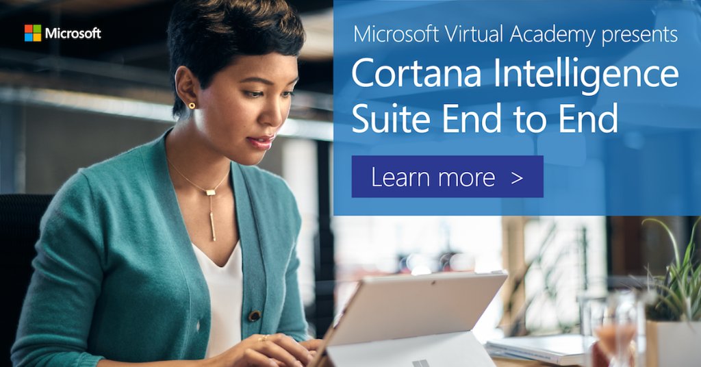 Start visualizing today in #PowerBI!  Join MSFT Architects for an #MSmva course w/ #CortanaIntelligence: https://mva.microsoft.com/en-US/training-courses/Cortana-Intelligence-Suite-End-to-End-16972?l=W7jo0cDKD_7306218965