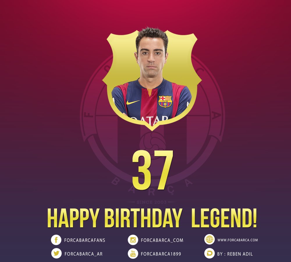 __GX____'s tweet photo. Happy birthday L E G E N D 
#Xavi37
#GràciesXavi
#FCBlive https://t.co/Hl6eyUK6kz