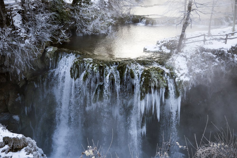 Winter magic in #Rastoke - waterfalls near #Slunj. #WhyCroatia