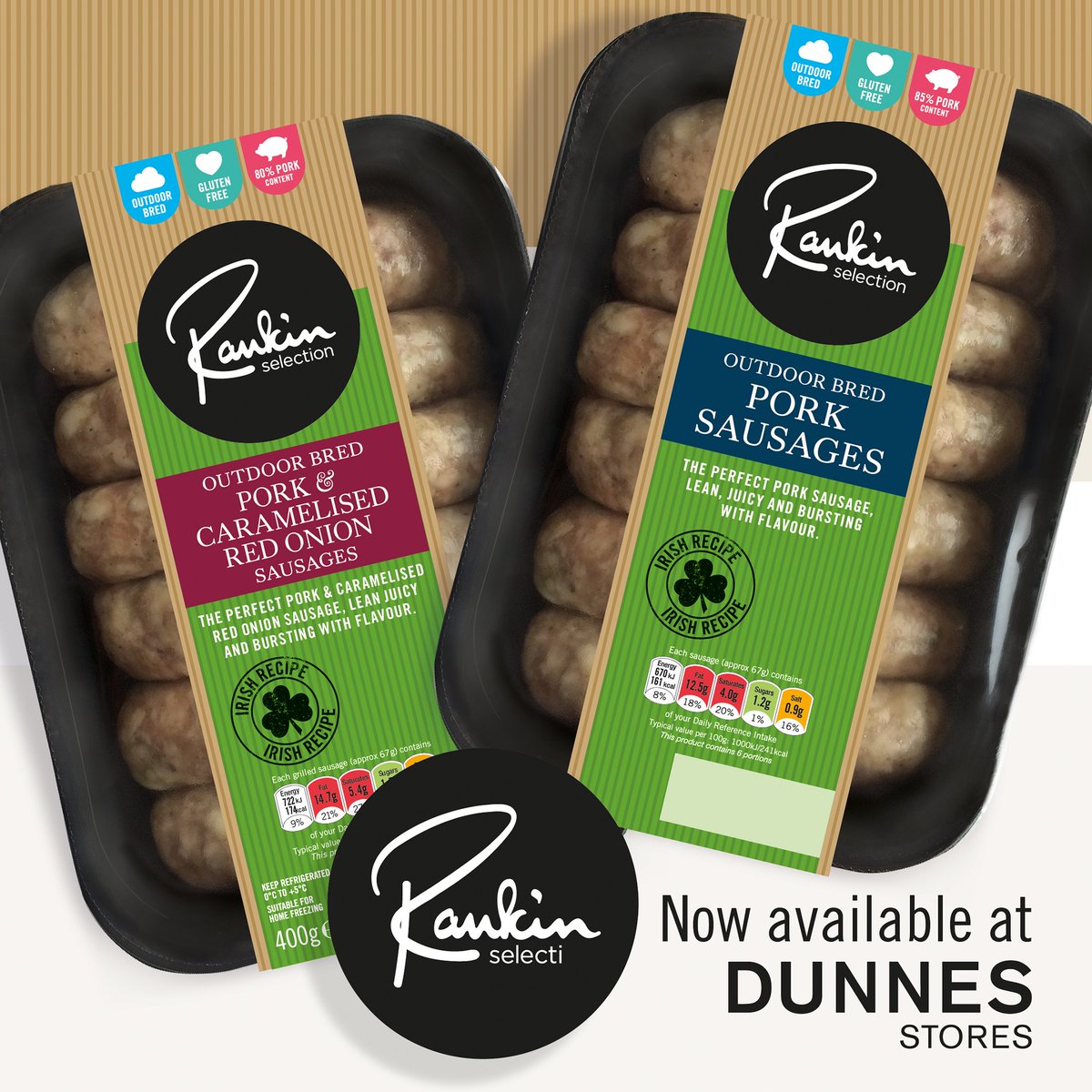 rankinselection's tweet photo. Our @rankinselection sausages are available in @dunnesstores across Ireland! #glutenfree #sausages #rankinselection https://t.co/b8Z4YbOnIO