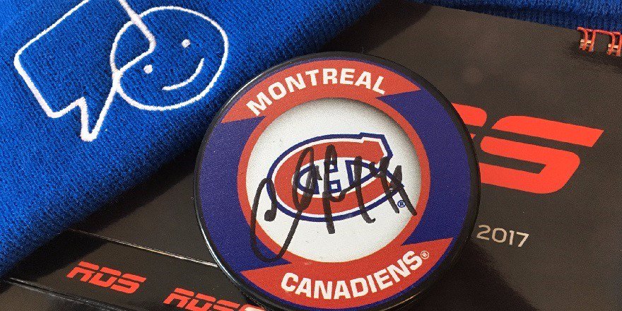RDSca's tweet image. Pour 2⃣5⃣0⃣ retweets, nous ferons tirer une rondelle autographiée par Andrei Markov, une tuque #BellCause et un calendrier #RDS. GO !