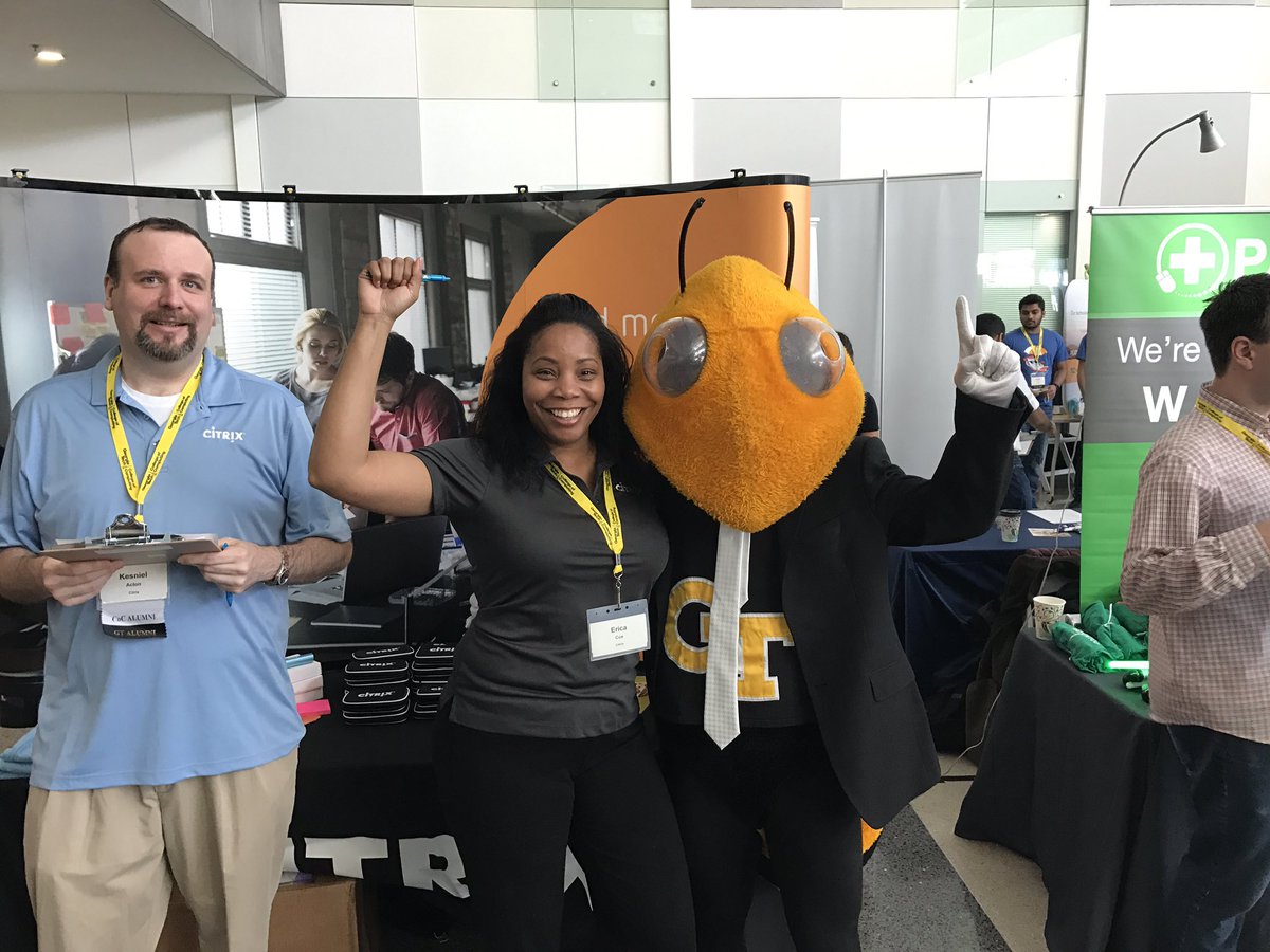 EricaC1013's tweet photo. Great turnout yesterday @gtcomputing career fair event!!
Even got mad love from my buddy Buzz!@CitrixCareers, #gatech#Internships https://t.co/sJnXSFHqmU