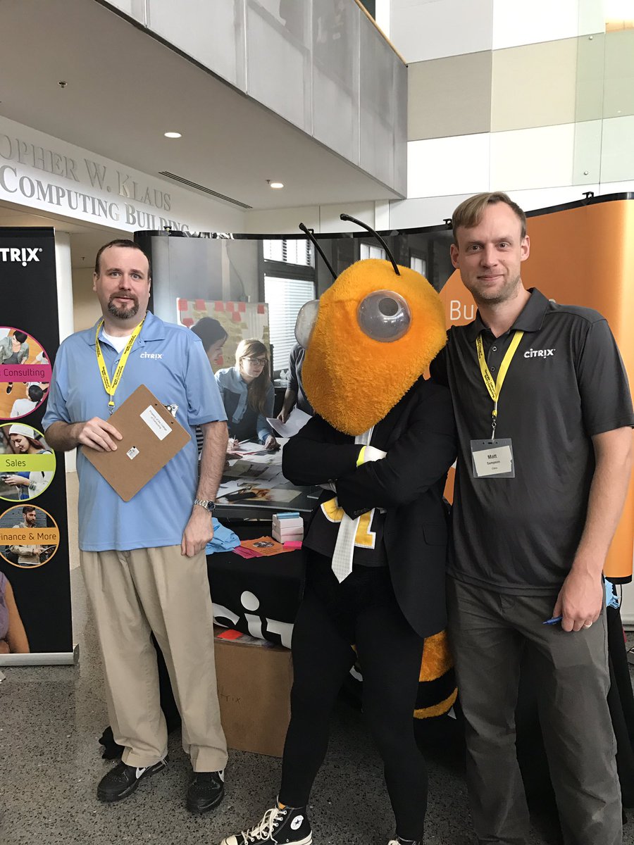 EricaC1013's tweet photo. Great turnout yesterday @gtcomputing career fair event!!
Even got mad love from my buddy Buzz!@CitrixCareers, #gatech#Internships https://t.co/sJnXSFHqmU