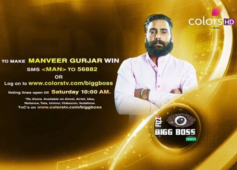 Please Vote &amp; Support Desi Indian #ManveerGurjar

<a href="/manveergurjarr/">Ankesh Gurjar</a> @imanveergurjar 

#VoteforManveer #Gurjar #Gujjar #BB10 #GreaterNoida