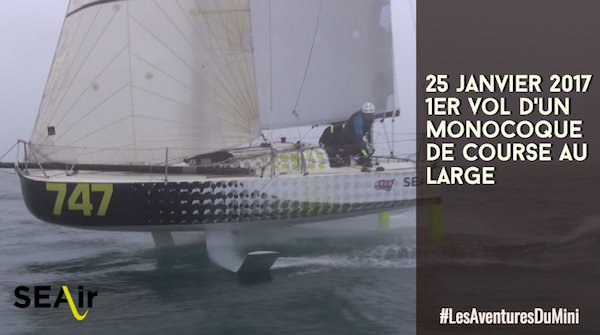 [#SEAirInside] 8 nœuds de vent, 15 nœuds de vitesse ! Trop enthousiaste 😊, @SEAir_gravity vous en dit plus très vite ! #LesAventureDuMini