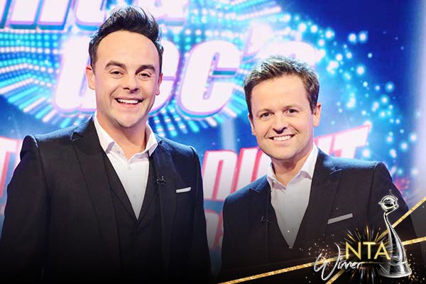 OfficialNTAs's tweet photo. Congratulations to Ant &amp; Dec's Saturday Night Takeaway 👏 for winning Best Entertainment Programme at the 2017 #NTAs https://t.co/u0g3E1E2Jc