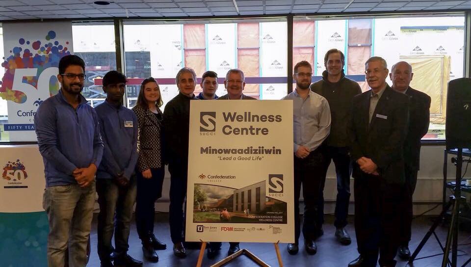 SUCCIOfficial's tweet photo. OH, it's the NEW SUCCI Wellness Centre, Minowaadiziiwin (Lead a Good Life) - great name! #BellLetsTalk  #StormConfed https://t.co/jRgjWX91Qb