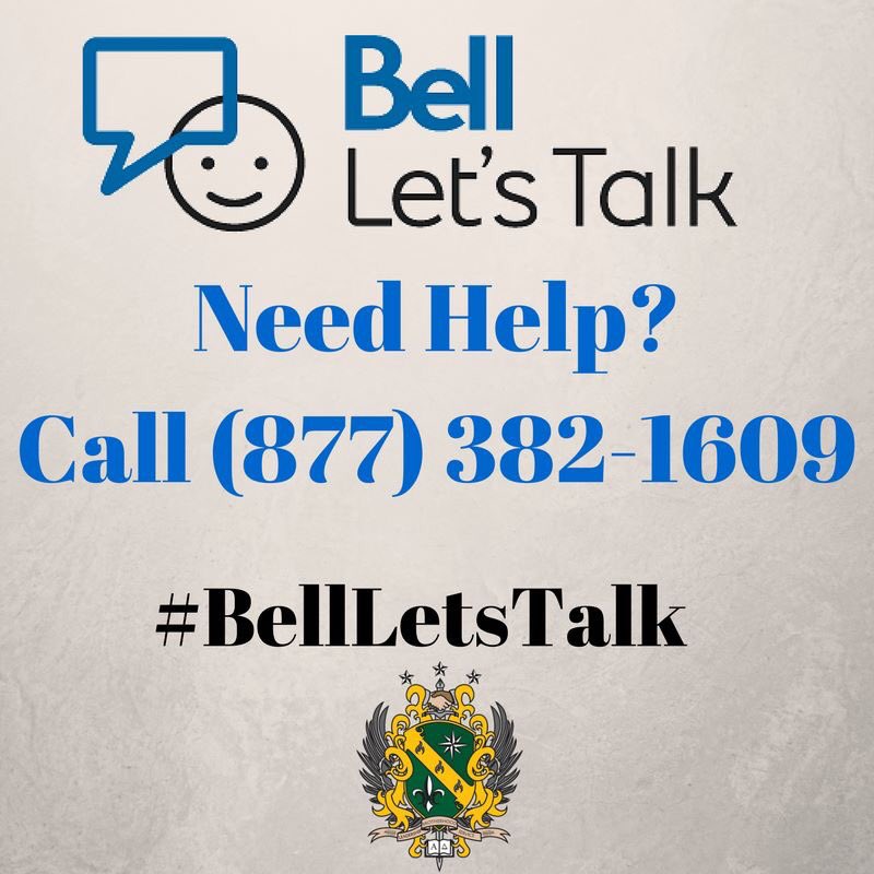 AlphaDeltaPiChi's tweet photo. Lets all join to help end the stigma that surrounds issues of mental health #BellLetsTalk https://t.co/EpNa54nWi4