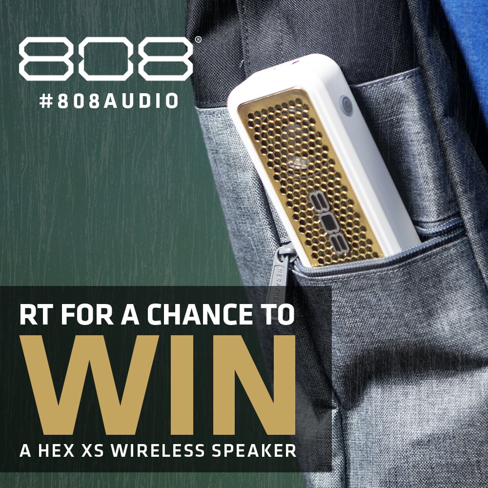 Our January "RT to win" sweeps is here! Follow us on Twitter and RT this tweet for your chance to enter to win a HEX XS wireless speaker!