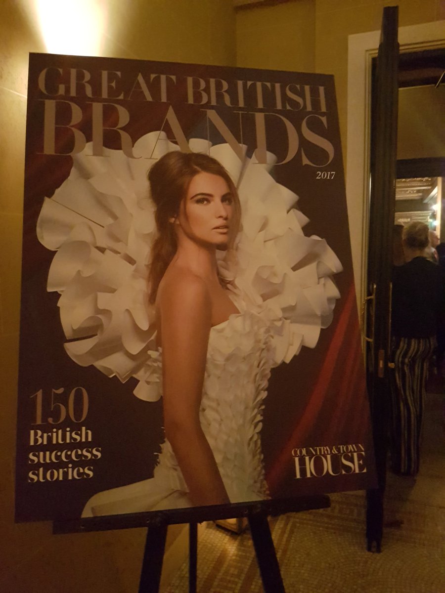 Lovely launch of @townandcountry #greatbritishbrands @HotelCafeRoyal - proud to support Britain's finest!