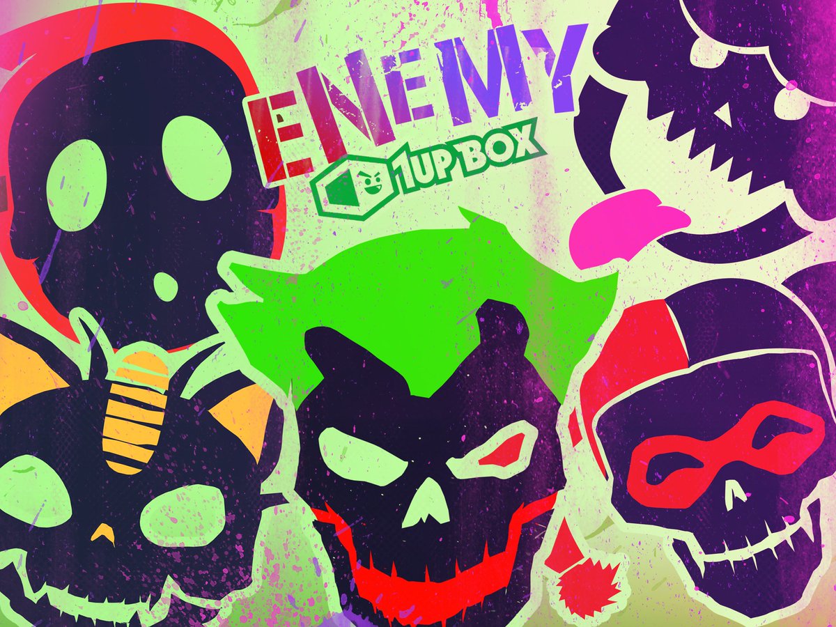 This month, ENEMY is the theme of our box. Look out for items from Suicide Squad and more! Get yours now at 👍 1upbox.com 💯