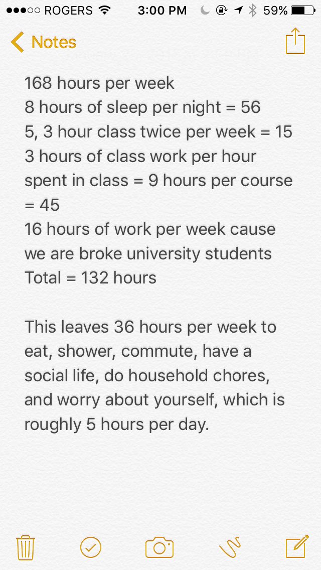 SchaeferSilver's tweet photo. It's okay to take more than 36 hours to yourself, school can wait. #BellLetsTalk https://t.co/dKH1sCqiOm