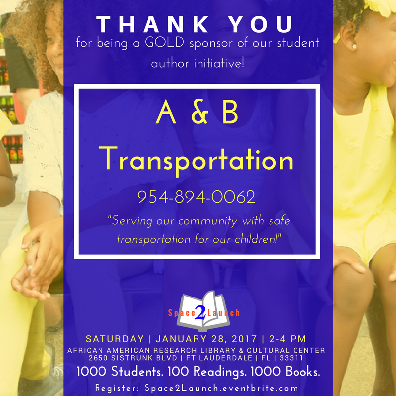 space2launchbc's tweet photo. Thank you to #Space2Launch Gold Sponsor A & B Transportation! https://t.co/zfSNzPuZPH #Author https://t.co/3Wt8Pcp7Np