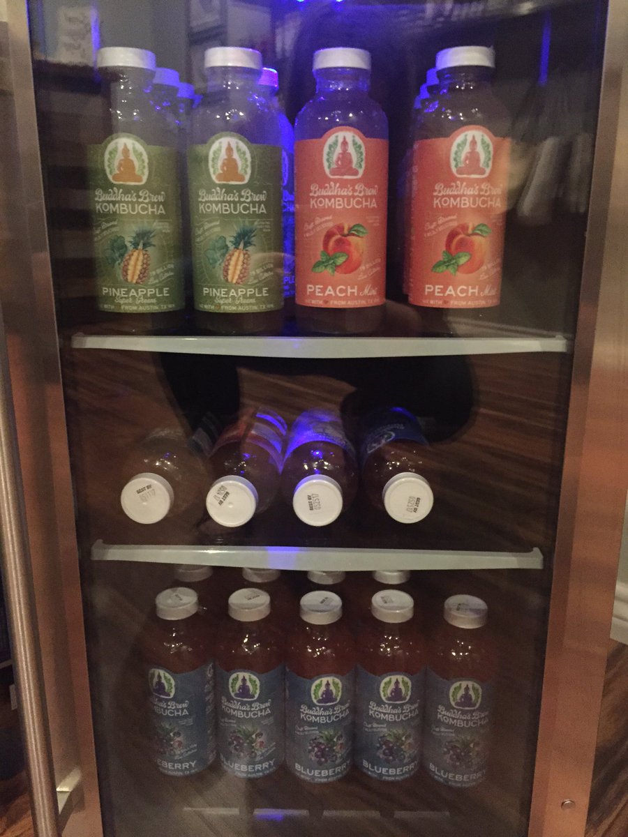 MassageStudioTX's tweet photo. @BuddhasBrew is where it's at! #local to #austin #tx #kombucha is here! What are your favorites? We've got #peachmint #blueberry #pineapple https://t.co/10agv9ZAsj