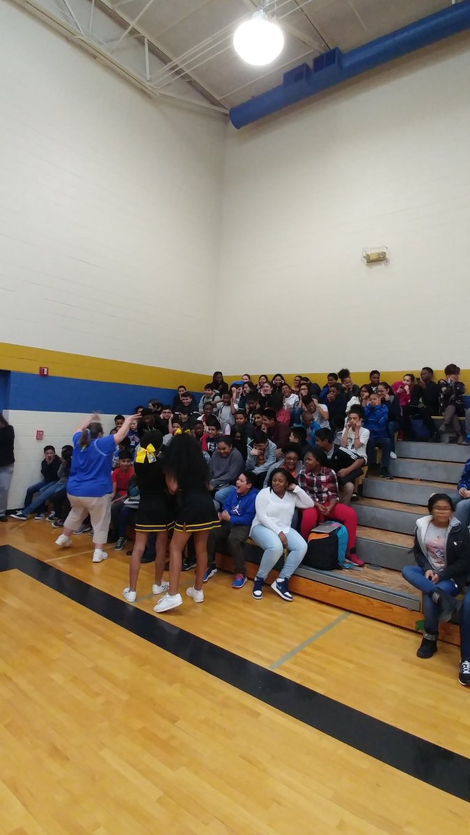 ckennedync's tweet photo. Winter sports pep rally fun! @SMS_Vikings #LDBMore #VikingItAndLikingIt https://t.co/lSqpmOuYCP