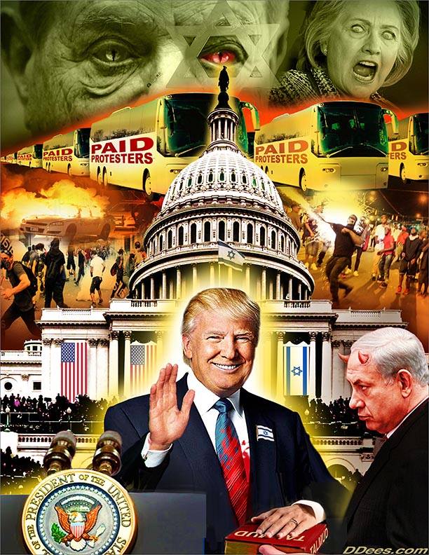 FitzInfo's tweet photo. Trump might as well have sworn on the Babylonian Talmud #Chump2016 #zionism #uspoli #altright #altmedia #cdnpoli https://t.co/D9KpAjdt0s