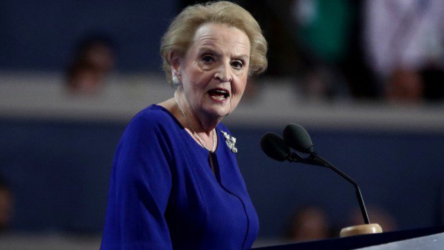 thehill's tweet photo. Madeleine Albright: If Trump creates a Muslim registry I will register as a Muslim https://t.co/5yglstLoqO https://t.co/SxaThqFroV
