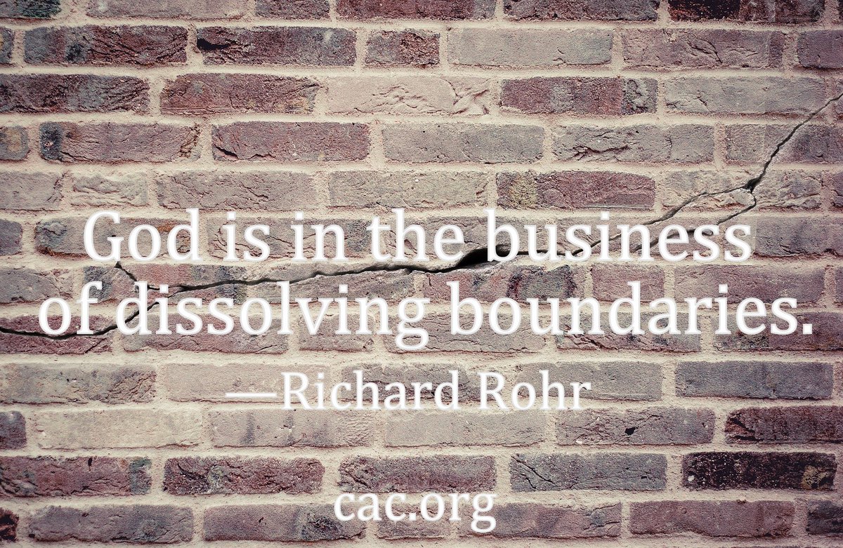 cac_abq's tweet photo. Human strength is defined in asserting boundaries. God dissolves boundaries. @RichardRohrOFM #DivineDance https://t.co/8bAQPIpR4Y https://t.co/S2zMkYlK7v