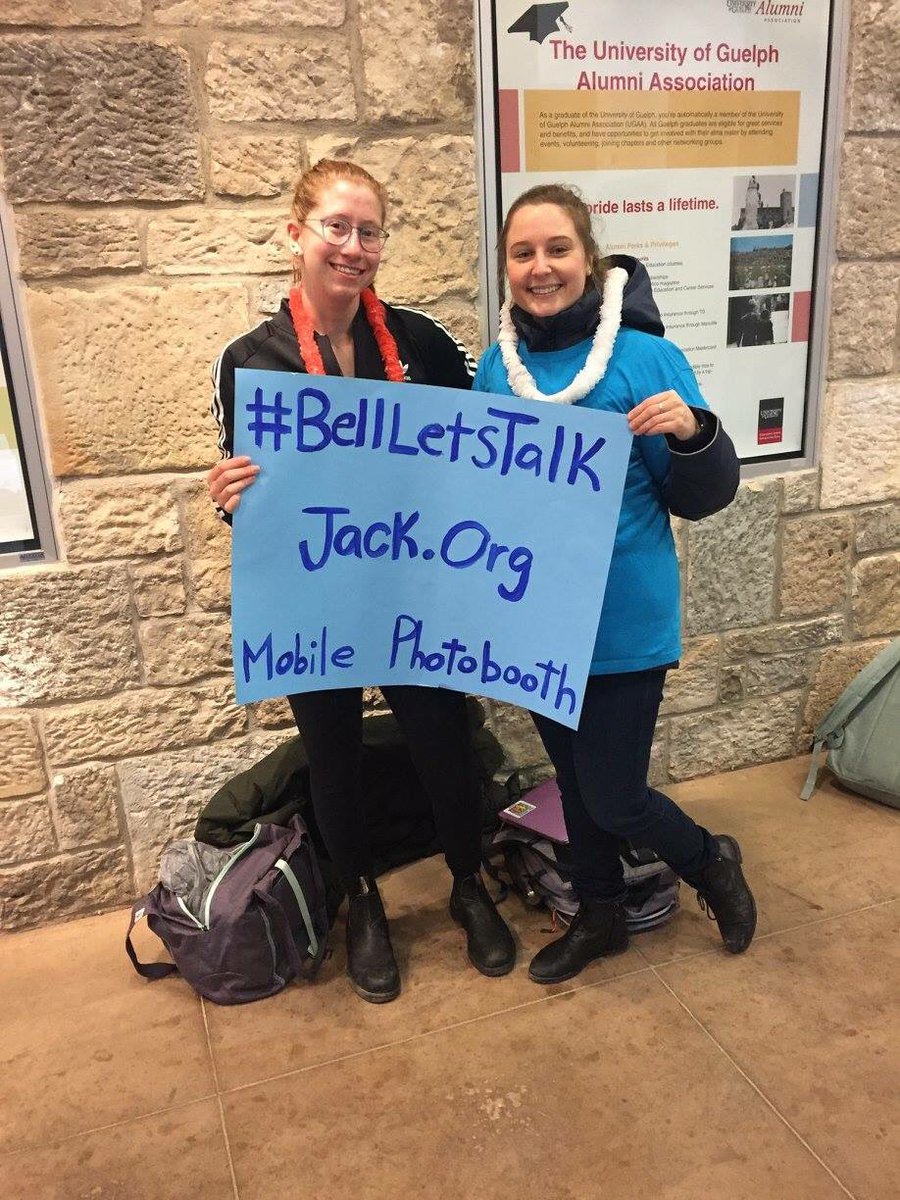 jackorgguelph's tweet photo. We had great conversations today surrounding mental health while roaming with our mobile photo booth! #BellLetsTalk https://t.co/YSjfsLLmF6