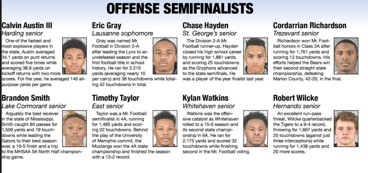 HALionsFootball's tweet image. Congratulations @Cra20_ being selected Commercial Appeal BOP Semifinalists Offensive Player of the Year. #SeetheROAR #hardingstrong