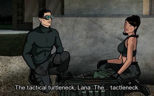 JerodMacEvoy's tweet photo. Rand Paul's outfit reminds me of Archer's tactical turtleneck. #Tactleneck https://t.co/Bez3dbLHP4