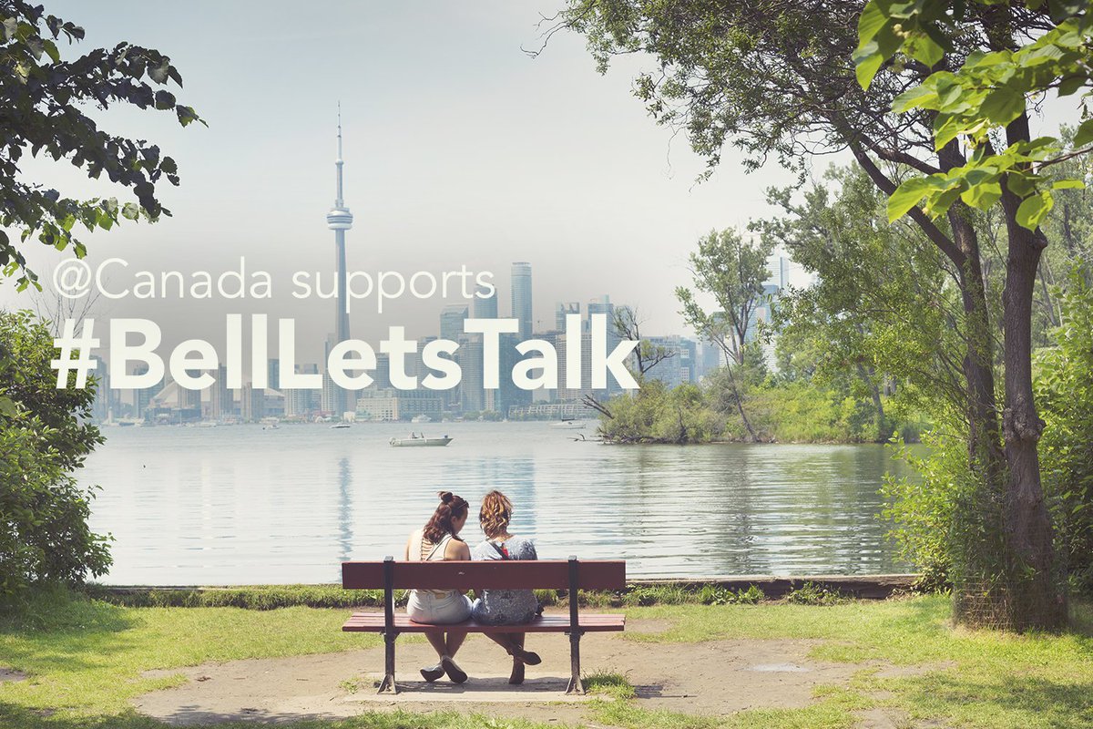 Today, Canadians are talking about #mentalhealth to #endthestigma. Talk to a friend &amp; join the conversation with #BellLetsTalk!